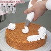 Pack of 6 Professional Icing Nozzles Large for Decorating Cakes,
