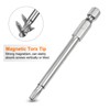 sourcing map T25 Security Torx Bit 1/4" Hex Shank 3"