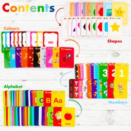 CoComelon Learning Cards - Flash Cards For Toddlers Age 2 Toys - Educational Toys For 2 Year Olds - Contains Alphabet Flash Cards And Number Flash Cards