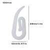 VGOL 100PCS Curtain Hooks Drapery Hooks Curtain Rollers Window Curtain