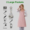 TOSHE Kitchen Apron Waterdrop Resistant Cotton Apron with adjustable Aprons