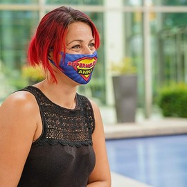 Protective mask for mouth and nose made of fabric with your own photo and text ✓ Face Mask ✓ Face Mask ✓ Respirator Mask ✓ Dust Mask ✓ Fabric Mask