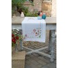 Vervaco PN-0171004 Floral Printed Table Runner Embroidery Set, Cotton, Multi-Colour,
