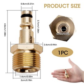 Pressure Washer Adapter, M22 14MM Fitting Hose Connector, Pressure Washer Hose Adapter with Quick Connect Hose Fittings, Durable and Leak-Proof Pressure Washer Gun Adapter for Efficient Cleaning