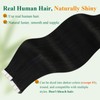 Easyouth Black Human Hair Tape in Extensions 24 Inch Tape