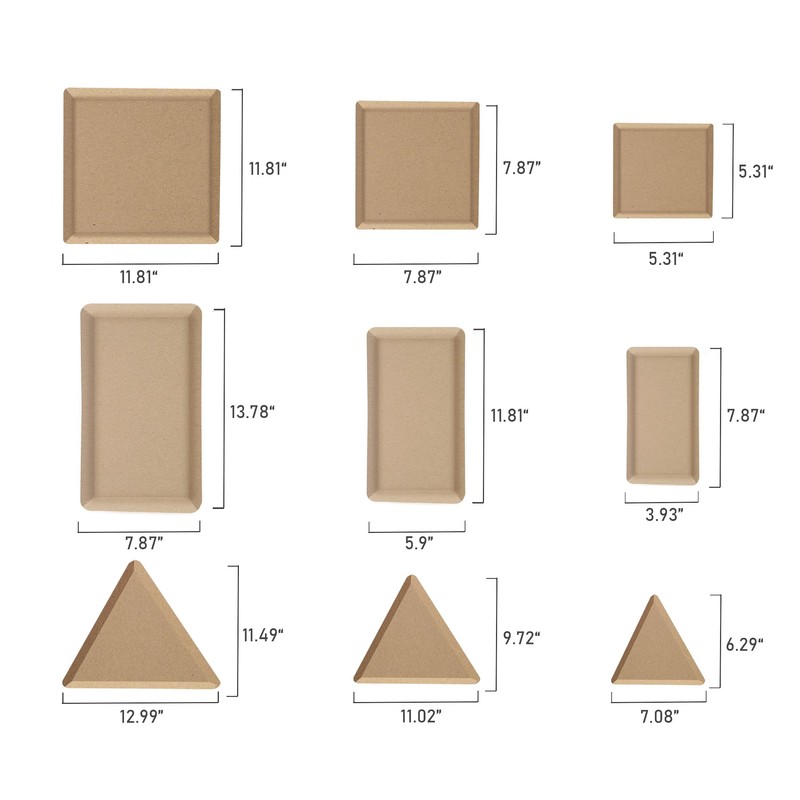 ORIISIN Ceramics Plate Forming Molds for Handbuliding, Dish Slump Mold,