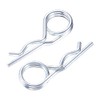 Steel Double Loop Hitch Pin Clip Various Size Fasteners, Multi-Use