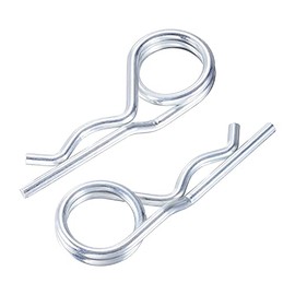 Steel Double Loop Hitch Pin Clip Various Size Fasteners, Multi-Use Cotter Hairpin Assortment Kit, Fit for Various Hitch Pins (M4X100 20PCS)