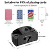 HJCMikee Automatic Card Shuffler 1-2 Deck, Electric UNO Shuffler Card