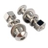 VAMUOEFL 3/8-16 Bolts, 1-1/2" Button Head Socket Cap Bolts Screws