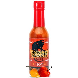 Howler Monkey Sauce Hot - Panamanian Hot Sauce with Aji Chombo Pepper - Gluten-Free, No Carbs, Low Sodium - Caribbean Flavor - 5 oz (1-Pack)
