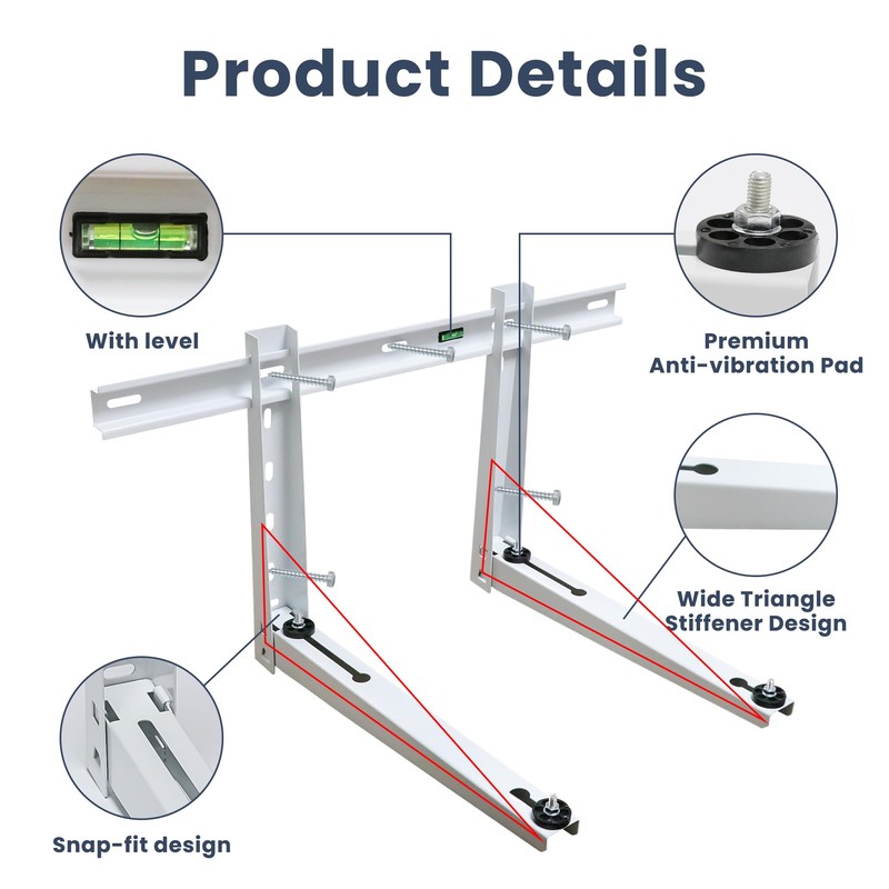Mini Split Wall Mounting Bracket for 12000-36000 BTU Universal Air