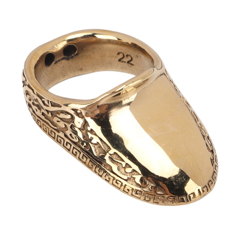 Archery Thumb Rings Good Protection Engraving Pattern Thumb Protector Rings