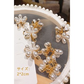 YFFSFDC Bangs Clips, Pearls Hair Clips, Mini Hair Clips, Hair Clips, Hair Clips, Cute, Hair Accessories, Hair Clips, For Women, Weddings, Parties, Children, Birthdays, Set of 10