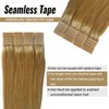 Strawberry Blonde Tape in Human Hair 18Inch 20pcs 40g Natural