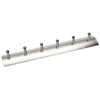 Zeller 13886 Stainless Steel Key Hook Rack with 6 Hooks,‎Aluminium,Pink,34