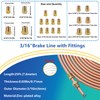 smseace 55Pack 3/16 Inch+1/4 Inch Brake line kit Include 25