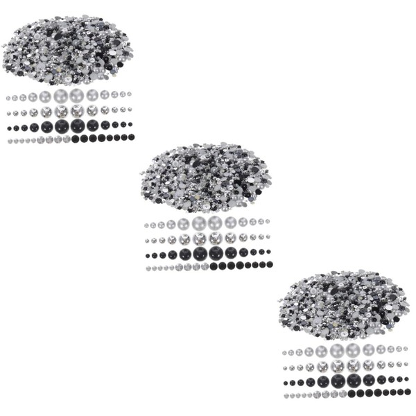 Operitacx 3 Stück 1 Flatback-strass-nagel-charms Leichte Dekorative Nagelverzierungen Für Nagelkunst