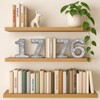 CraftyCrocodile 7" Galvanized Metal Numbers for Wall Decor - 3D