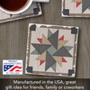 Thirstystone Quilt Design Windmill Single Tumbled Tile Stone Coaster with