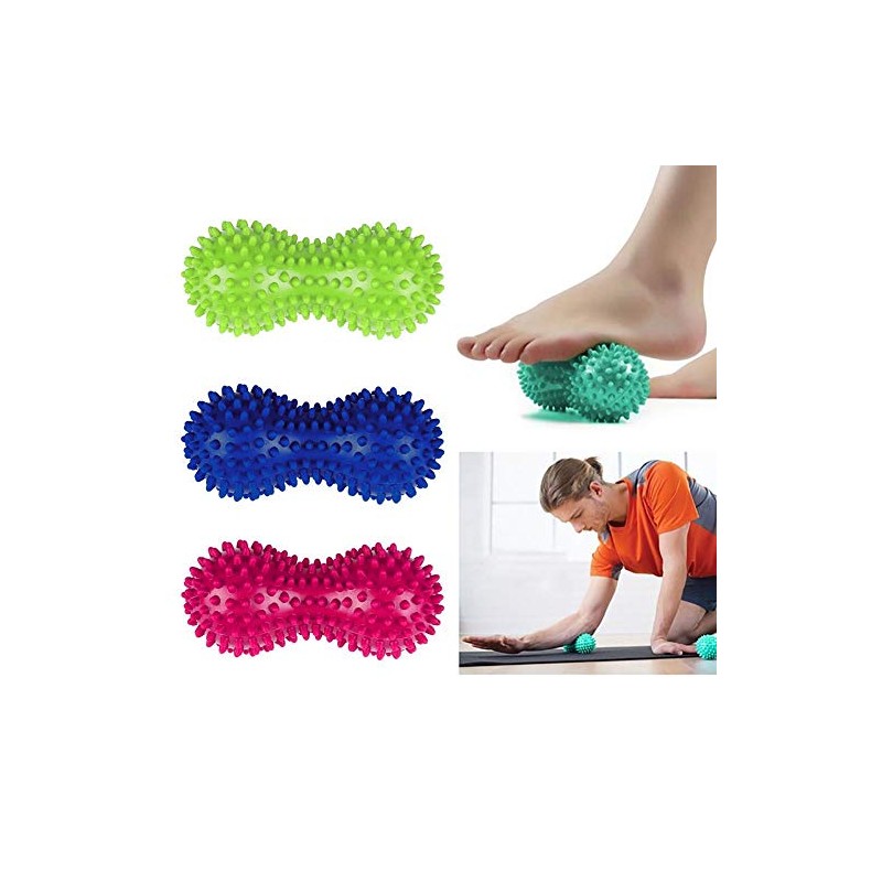 Peanut Massage Ball with Nubs, Sports Therapy, Muscle Relief, Soreness