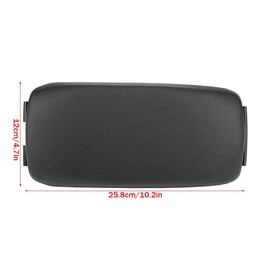 Wincal Armrest Cover-Center Console Armrest Audis A3 8P / A5 2003-2013 Car Black Center Console Armrest Box Cover 8P0864245P(Leathers)