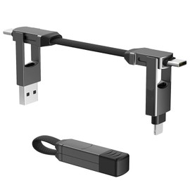 CHAFON 6 in 1 ALL IN Charger Grey Multi Charging Cable Type-C/A