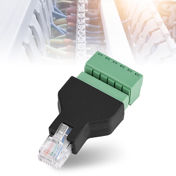 Male RJ12 to Screw Terminal Connector 6P6C to 6 Pin