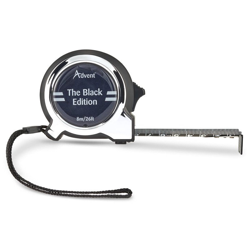 Advent Black Edition 8m/26ft x 25mm Professional Tape Measure