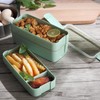 AIMALL Bento Box 3-Layer Students Lunch Box Eco-Friendly 900ml Food
