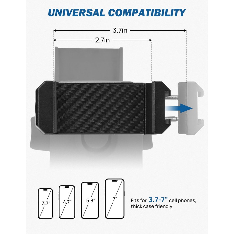 JOYTUTUS Cubby Phone Mount Cubby Storage Compatible with Ford Maverick
