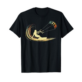 Aquilone Kitesurf Kiteboarding Kitesurf Surf Vintage Retro Maglietta