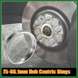 Motoforti 4pcs OD 75mm to ID 66.1mm Aluminum Alloy Car Hub Centric Rings Wheel Bore Center Spacer Long-Lasting