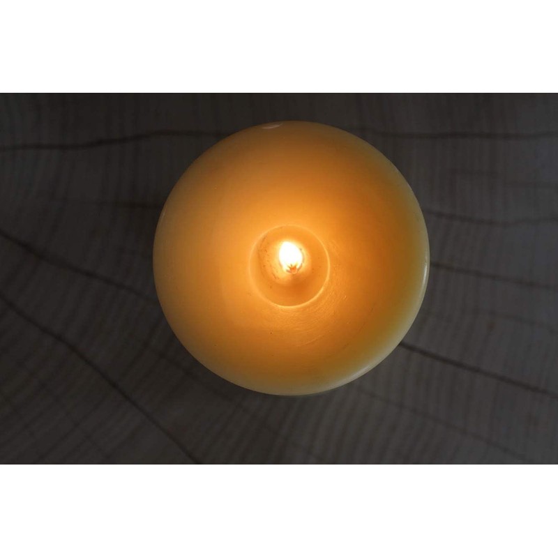 Candlestock Handmade Pure Beeswax Dripless Pillar Candle - 3x6 Inches