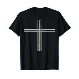 Christian Drummer - Drum Sticks Cross Gift T-Shirt