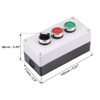 uxcell Push Button Switch Box Momentary Red Green Switches and