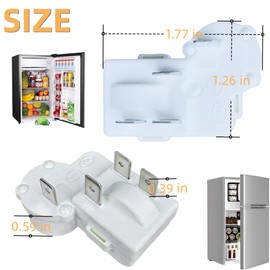 2 - Pack 4 - Pin Refrigerator Compressor PTC Starter Relay and Over - Load Protector, Compatible with Haier, Siemens, etc., Replaceable for ZHB Series Accessories
