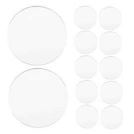 Ipetboom 20pcs Round Glass Mirrors for DIY Crafts Home Decor Creative Projects Versatile Tiles for Makeup Accessories Unique Embellishments