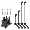 A-Premium 1 Ignition Coils with 4 Wire and 4 Iridium