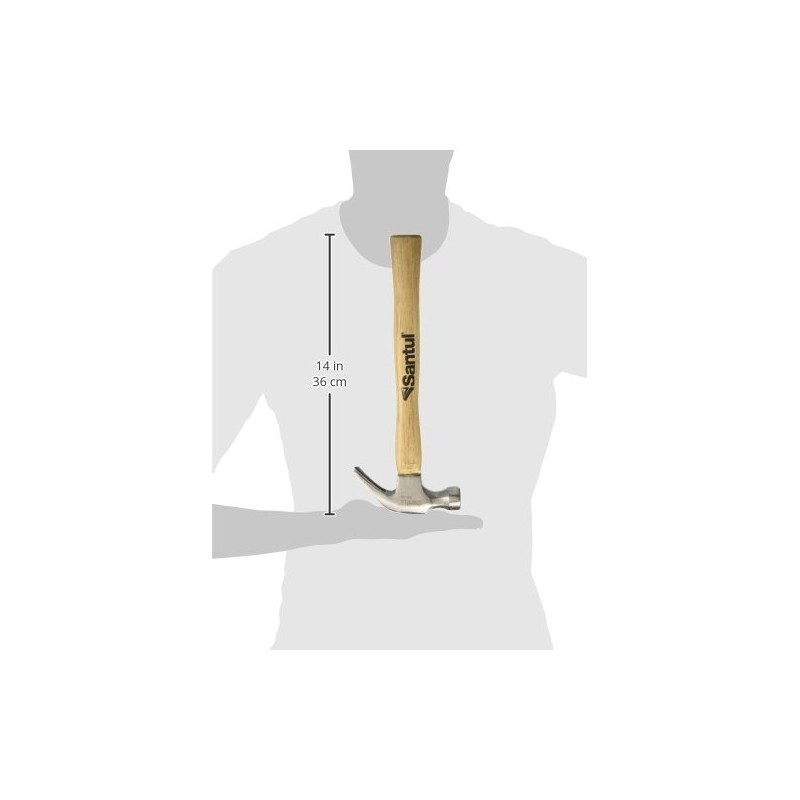 Santul 7047 Martillo, 16 Oz, Uña Curva, Mango de Madera