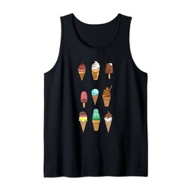 Delicious Ice Creams Waffle Ice Water Ice Tank Top