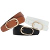 Tanpie 2 Pack Womens Leather Waist Belts for Jeans Pants