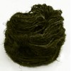 100g Recycled Sari Silk Yarn Hand-spun Olive Green Soft Yarns