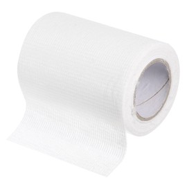 PATIKIL 4inch x 33ft Fiberglass Cloth Tape, 1pcs Polyester Fiberglass Mesh Tape Drywall Tape Polyester Fiber Tape Waterproof White 2.3oz(65g) 0.2MM for Roof Shower Walls Tiles Boat