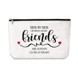 Friendship Makeup Bag Gifts for Friends Best Friend Thank You Gifts for Women Friend Bestie Small Cosmetic Bag for Friend Women Christmas Birthday Gifts for Bestie Best Friend Makeup Pouch