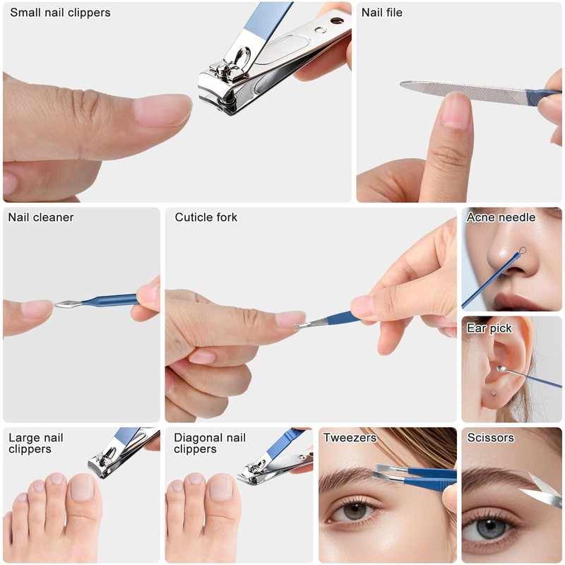 Stocking Stuffers for Men Nail Clippers Set Grooming Nail Kit