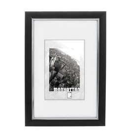 Dorr Manhattan Bilderrahmen, 20 x 15 cm, Schwarz, Metall, 8 x 6-Inch