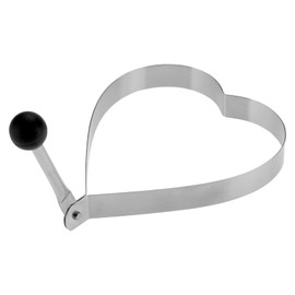 Westmark 2 Speiseformer in Herz-Form, mit Griff, Rostfreier Edelstahl/Kunststoff, Herz, Silber/Schwarz, 12572260