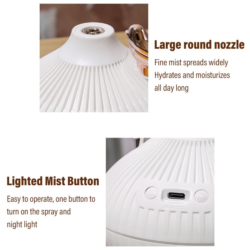 Mist Humidifier Small Onion Shape USB Lighting Quiet Small Air