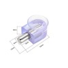 uxcell Shelf Support Pegs Glass Clamp Bracket Zinc Alloy Nail